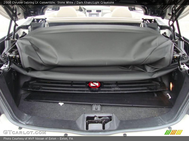Stone White / Dark Khaki/Light Graystone 2008 Chrysler Sebring LX Convertible