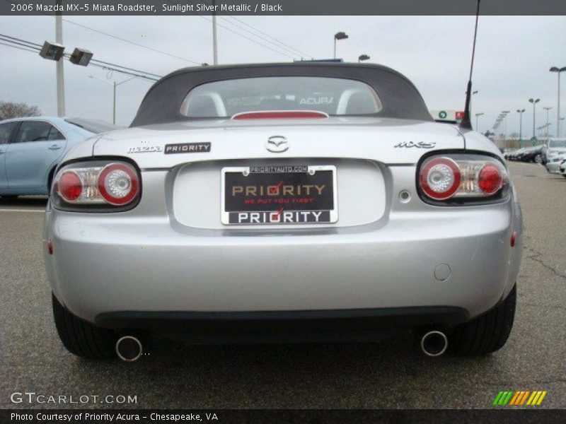 Sunlight Silver Metallic / Black 2006 Mazda MX-5 Miata Roadster