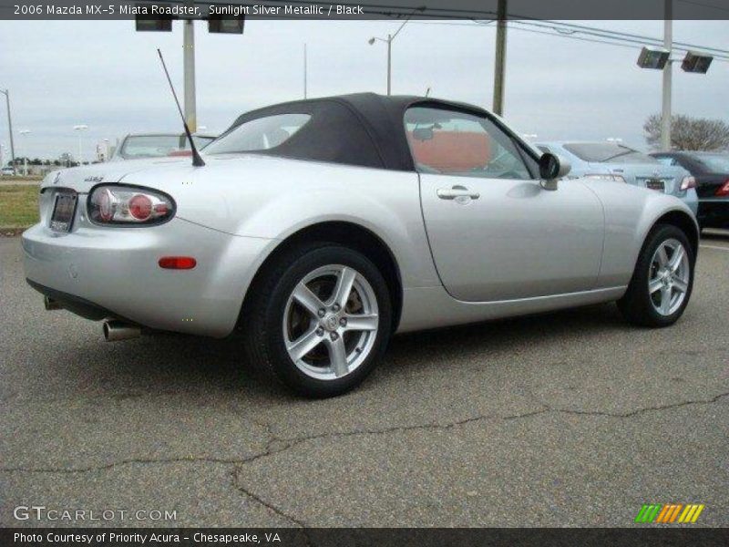 Sunlight Silver Metallic / Black 2006 Mazda MX-5 Miata Roadster