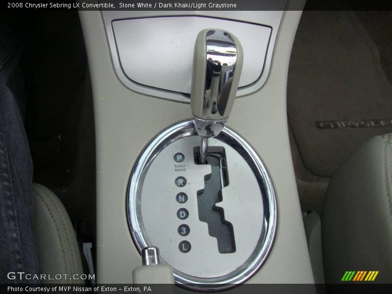 Stone White / Dark Khaki/Light Graystone 2008 Chrysler Sebring LX Convertible