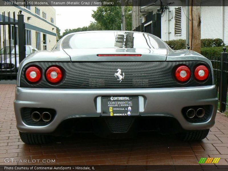 Titanium (Metallic Gray) / Nero (Black) 2003 Ferrari 360 Modena