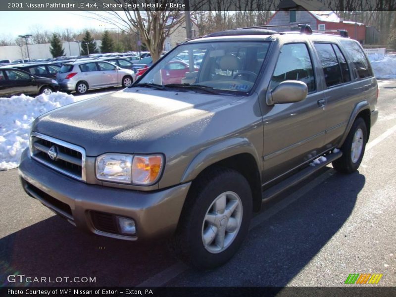 Sahara Beige Metallic / Beige 2001 Nissan Pathfinder LE 4x4