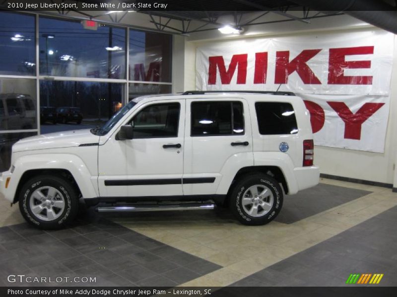 Stone White / Dark Slate Gray 2010 Jeep Liberty Sport