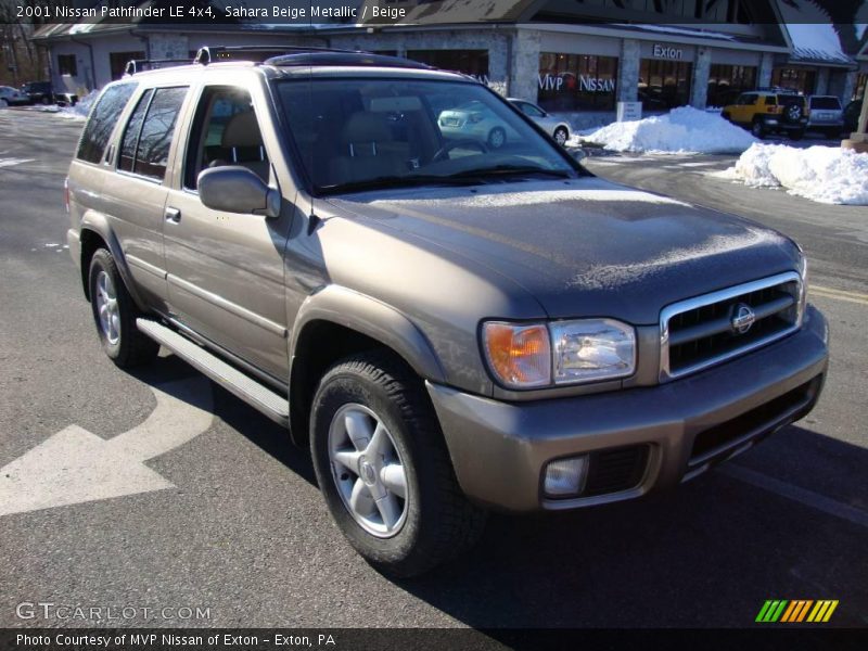 Sahara Beige Metallic / Beige 2001 Nissan Pathfinder LE 4x4