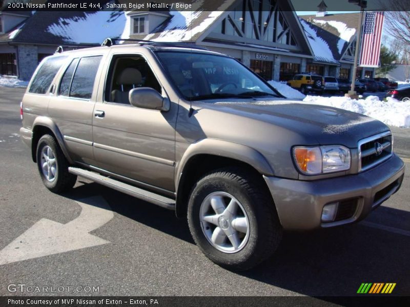 Sahara Beige Metallic / Beige 2001 Nissan Pathfinder LE 4x4