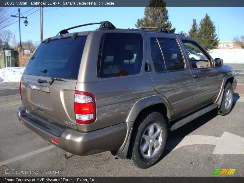 Sahara Beige Metallic / Beige 2001 Nissan Pathfinder LE 4x4