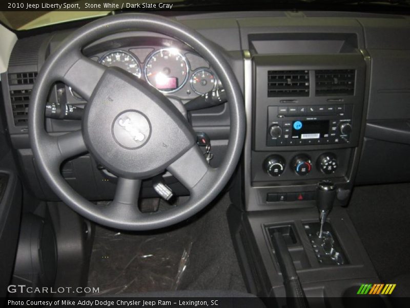 Stone White / Dark Slate Gray 2010 Jeep Liberty Sport