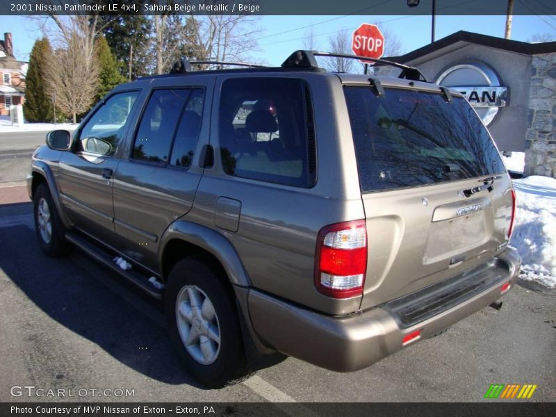 Sahara Beige Metallic / Beige 2001 Nissan Pathfinder LE 4x4