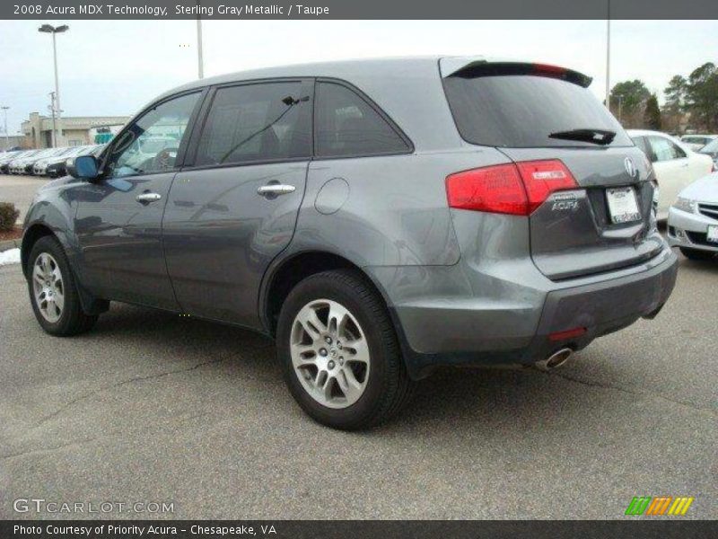 Sterling Gray Metallic / Taupe 2008 Acura MDX Technology