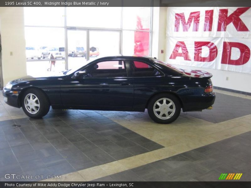 Midnight Indigo Blue Metallic / Ivory 1995 Lexus SC 400