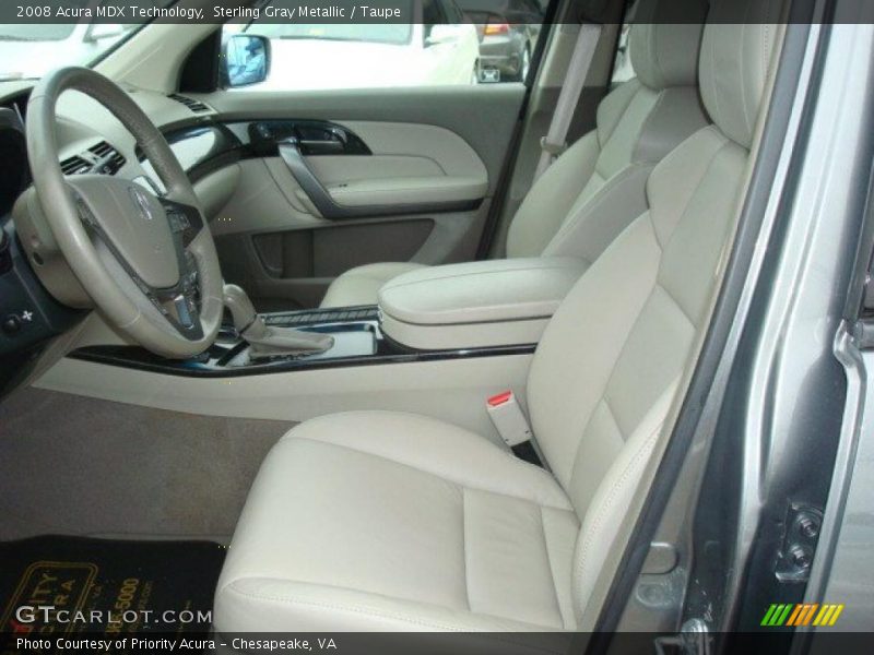 Sterling Gray Metallic / Taupe 2008 Acura MDX Technology