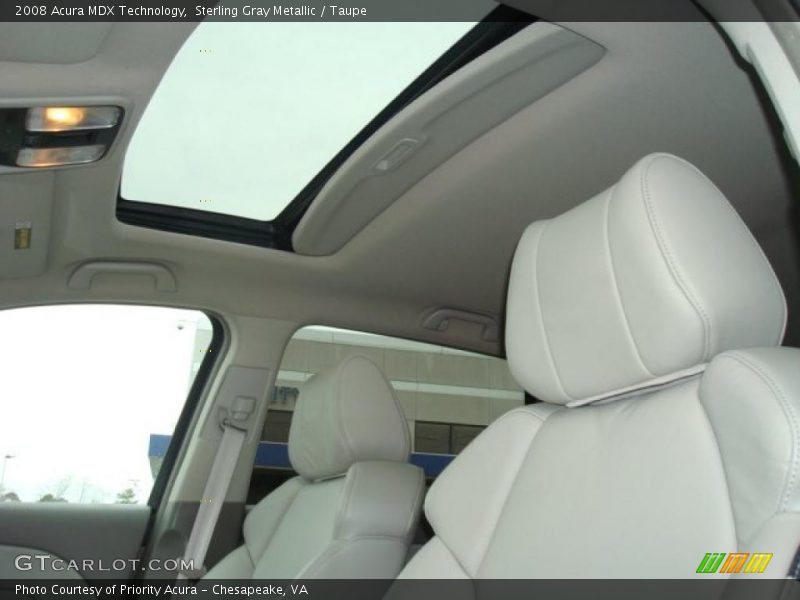 Sterling Gray Metallic / Taupe 2008 Acura MDX Technology