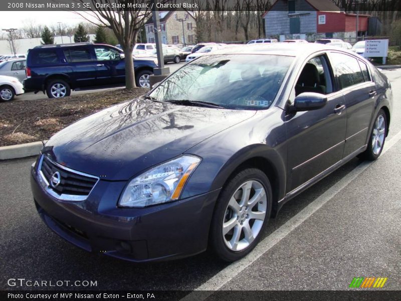 Dark Slate Metallic / Charcoal Black 2008 Nissan Maxima 3.5 SE