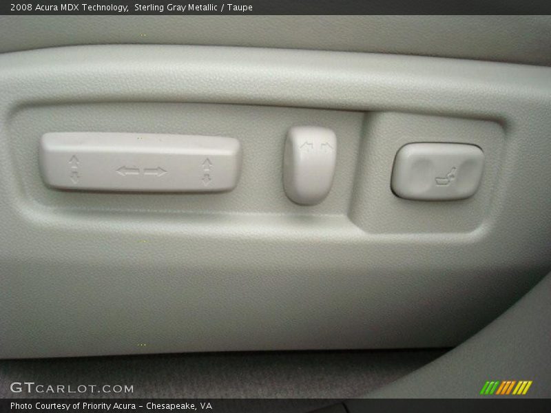 Sterling Gray Metallic / Taupe 2008 Acura MDX Technology