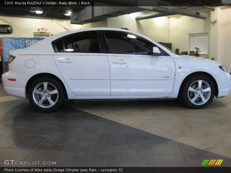Rally White / Black 2005 Mazda MAZDA3 s Sedan