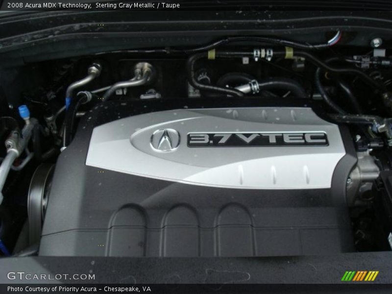 Sterling Gray Metallic / Taupe 2008 Acura MDX Technology