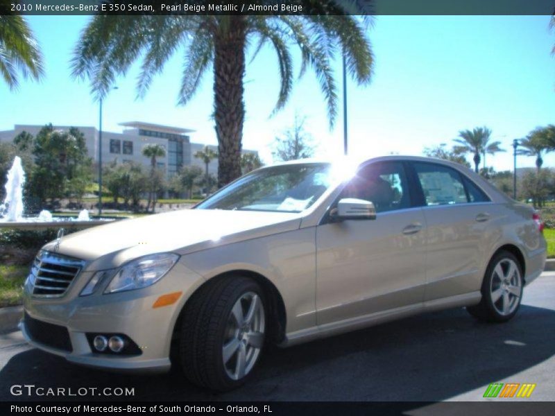 Pearl Beige Metallic / Almond Beige 2010 Mercedes-Benz E 350 Sedan