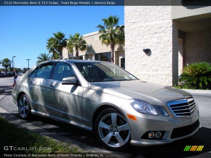 Pearl Beige Metallic / Almond Beige 2010 Mercedes-Benz E 350 Sedan