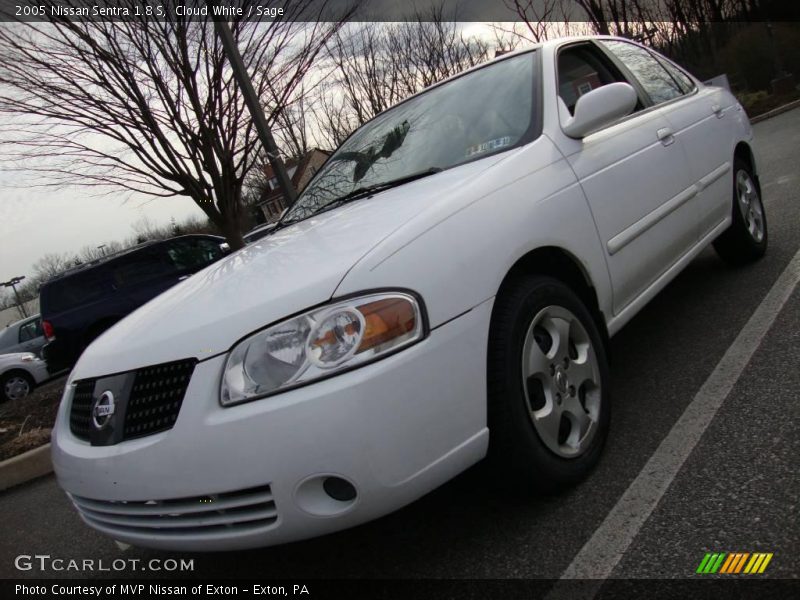Cloud White / Sage 2005 Nissan Sentra 1.8 S