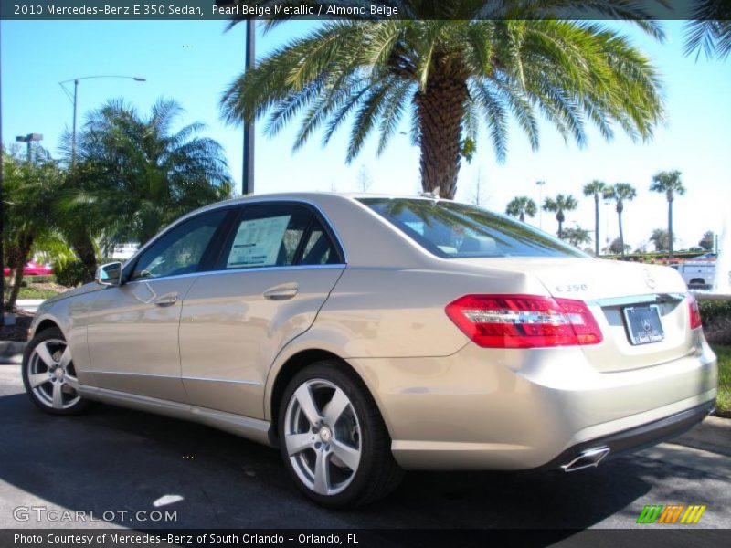 Pearl Beige Metallic / Almond Beige 2010 Mercedes-Benz E 350 Sedan