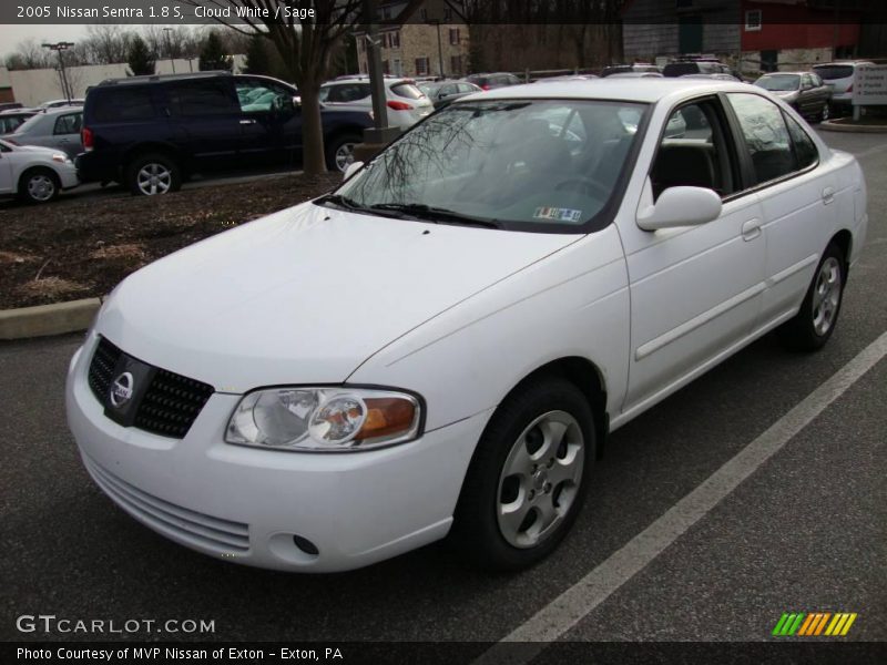 Cloud White / Sage 2005 Nissan Sentra 1.8 S