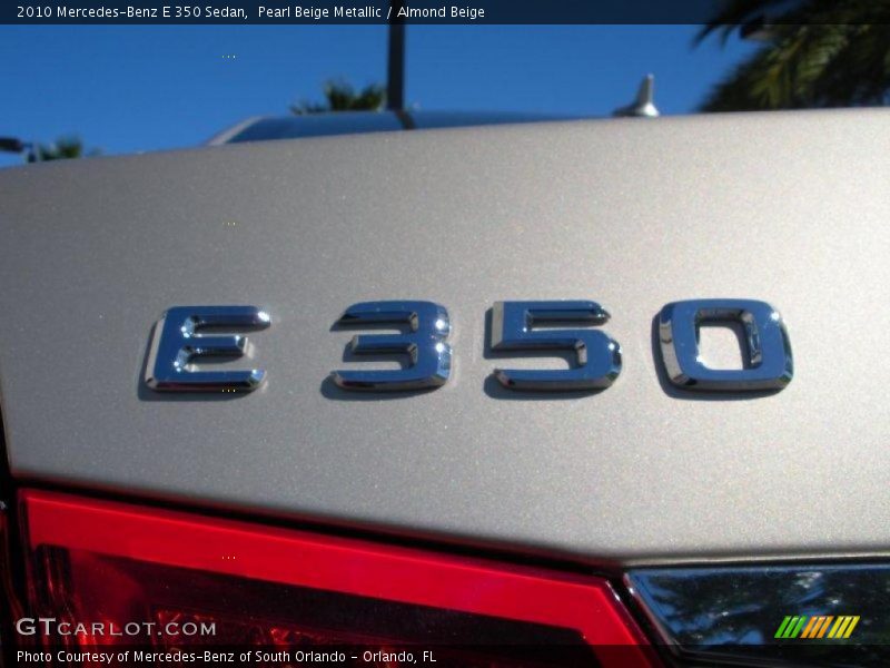 Pearl Beige Metallic / Almond Beige 2010 Mercedes-Benz E 350 Sedan