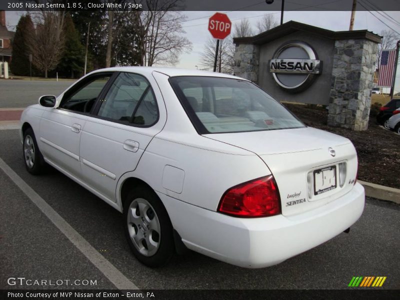 Cloud White / Sage 2005 Nissan Sentra 1.8 S