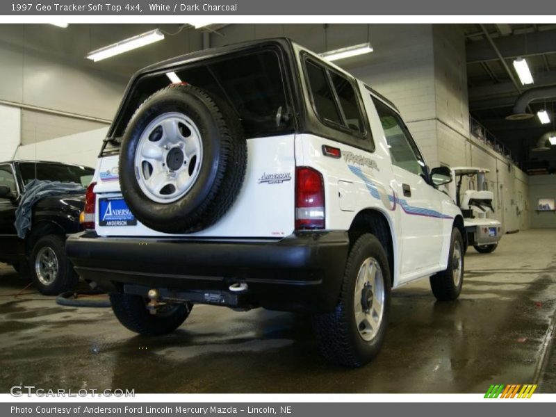 White / Dark Charcoal 1997 Geo Tracker Soft Top 4x4