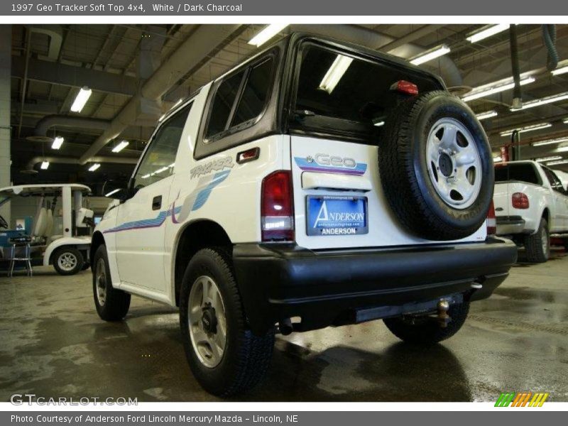 White / Dark Charcoal 1997 Geo Tracker Soft Top 4x4