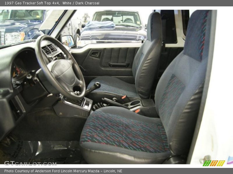 White / Dark Charcoal 1997 Geo Tracker Soft Top 4x4