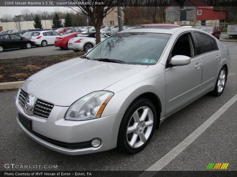 Liquid Silver Metallic / Black 2006 Nissan Maxima 3.5 SE