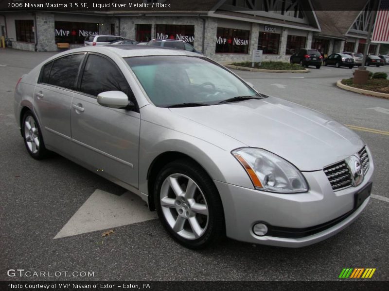 Liquid Silver Metallic / Black 2006 Nissan Maxima 3.5 SE