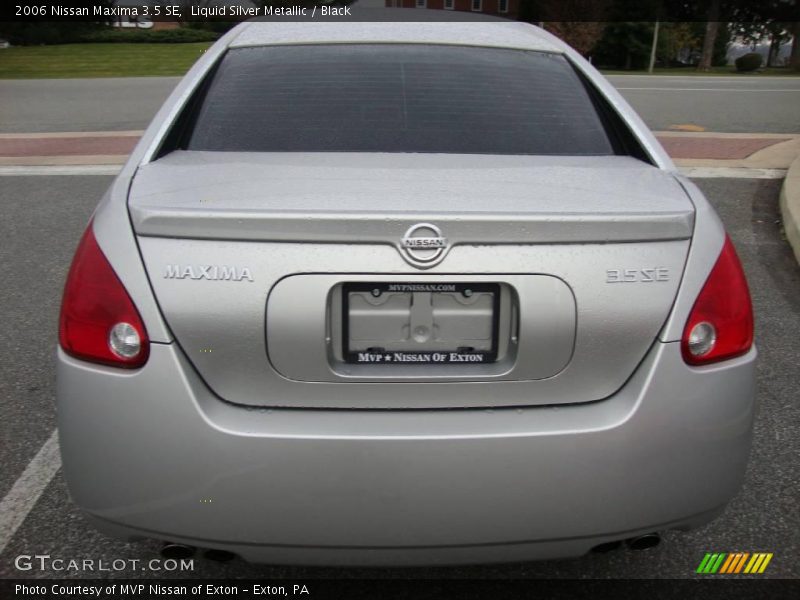 Liquid Silver Metallic / Black 2006 Nissan Maxima 3.5 SE