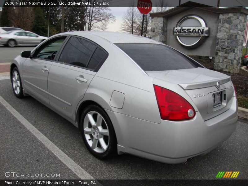 Liquid Silver Metallic / Black 2006 Nissan Maxima 3.5 SE