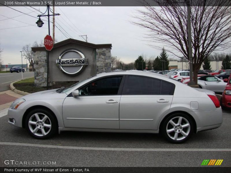 Liquid Silver Metallic / Black 2006 Nissan Maxima 3.5 SE