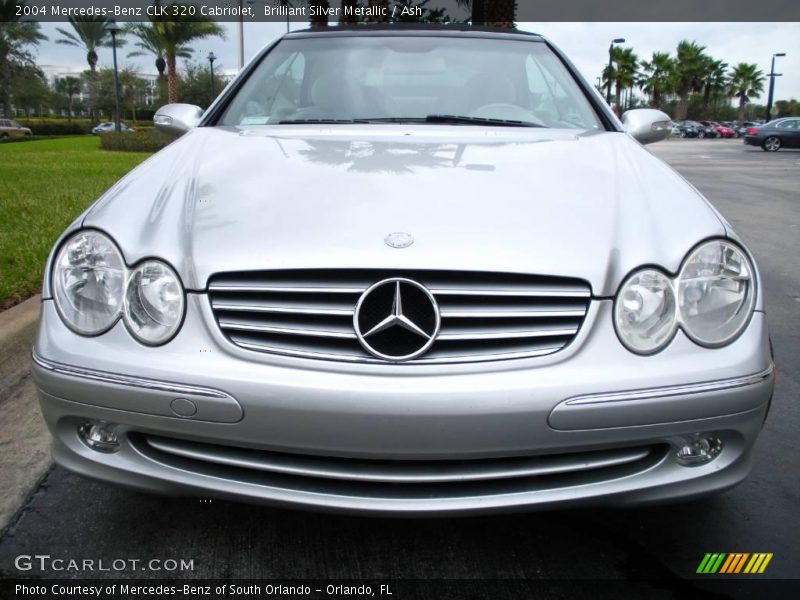 Brilliant Silver Metallic / Ash 2004 Mercedes-Benz CLK 320 Cabriolet