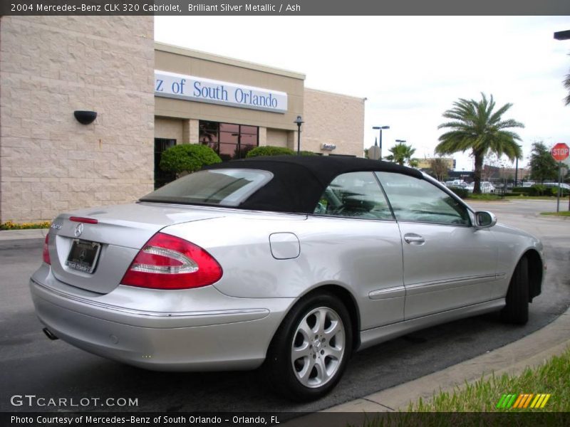 Brilliant Silver Metallic / Ash 2004 Mercedes-Benz CLK 320 Cabriolet