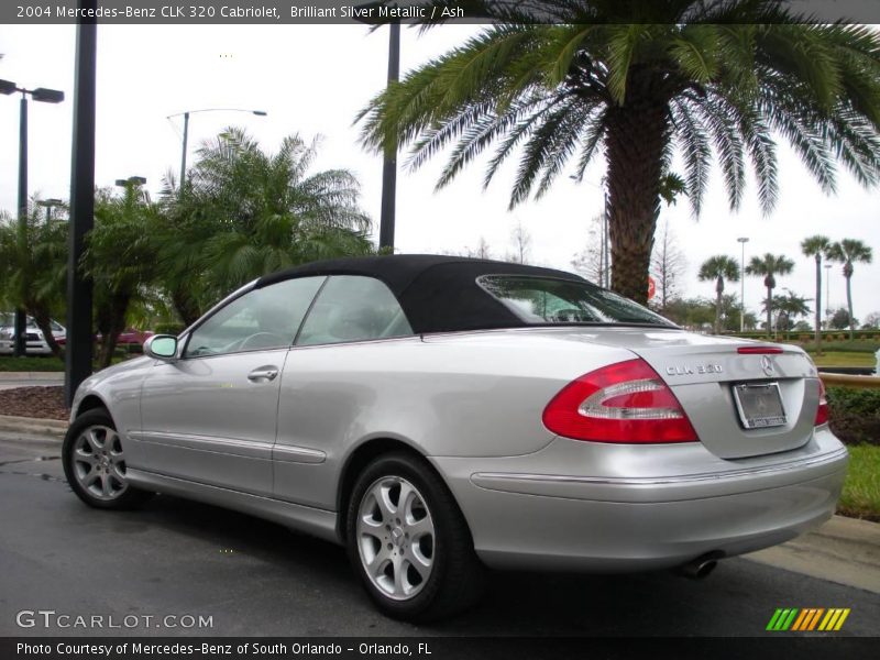 Brilliant Silver Metallic / Ash 2004 Mercedes-Benz CLK 320 Cabriolet