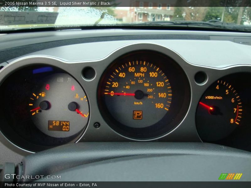 Liquid Silver Metallic / Black 2006 Nissan Maxima 3.5 SE