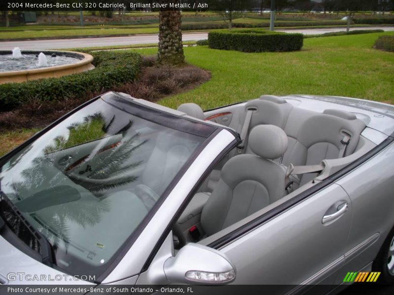 Brilliant Silver Metallic / Ash 2004 Mercedes-Benz CLK 320 Cabriolet