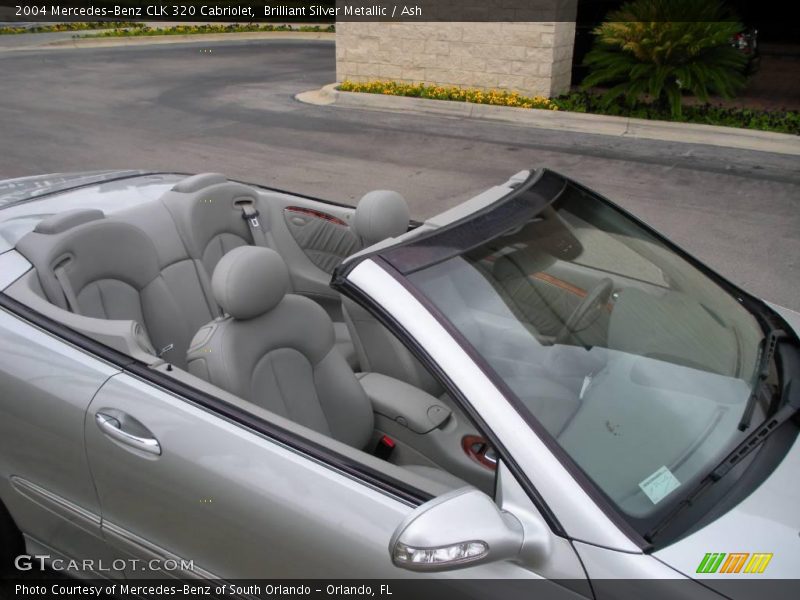 Brilliant Silver Metallic / Ash 2004 Mercedes-Benz CLK 320 Cabriolet