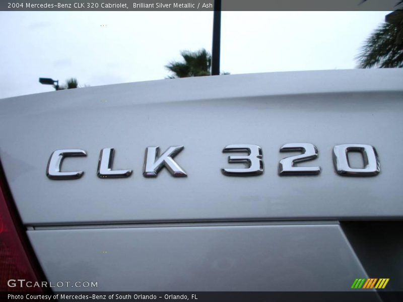 Brilliant Silver Metallic / Ash 2004 Mercedes-Benz CLK 320 Cabriolet