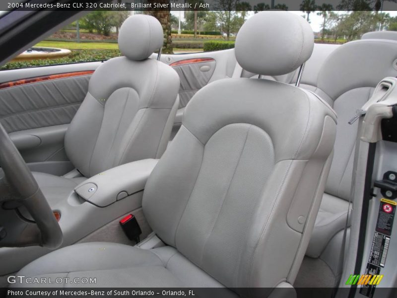 Brilliant Silver Metallic / Ash 2004 Mercedes-Benz CLK 320 Cabriolet