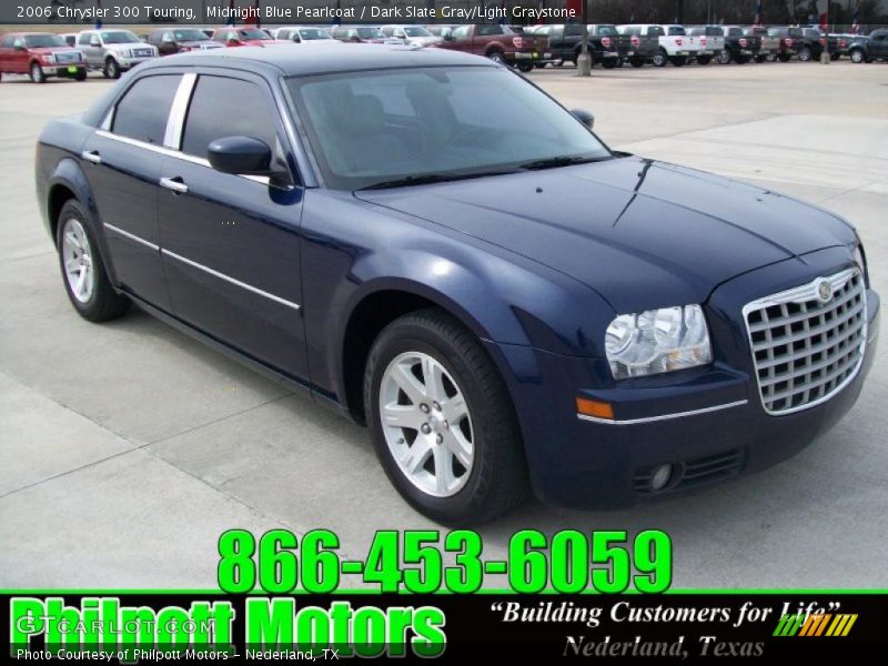 Midnight Blue Pearlcoat / Dark Slate Gray/Light Graystone 2006 Chrysler 300 Touring