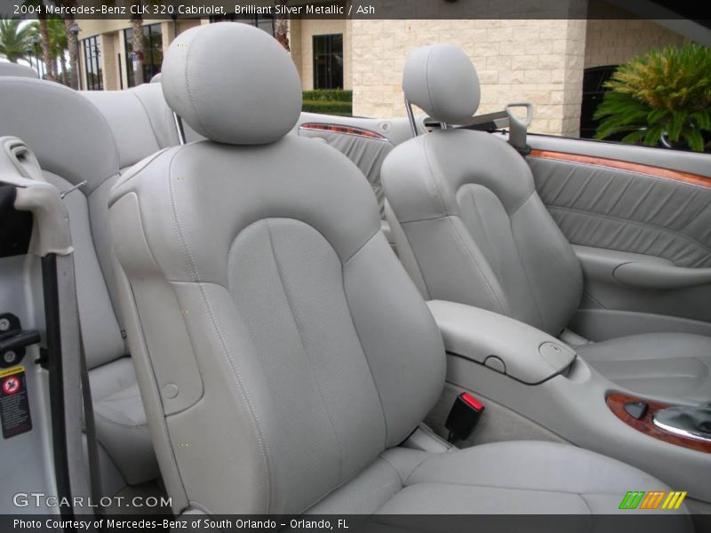 Brilliant Silver Metallic / Ash 2004 Mercedes-Benz CLK 320 Cabriolet