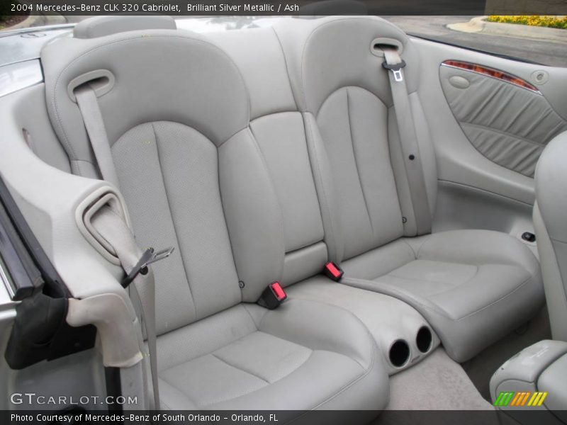 Brilliant Silver Metallic / Ash 2004 Mercedes-Benz CLK 320 Cabriolet
