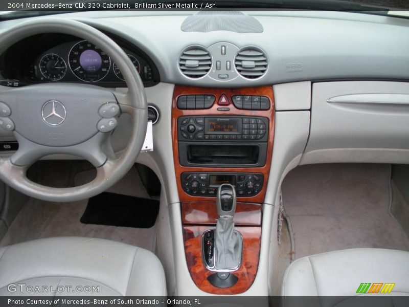 Brilliant Silver Metallic / Ash 2004 Mercedes-Benz CLK 320 Cabriolet