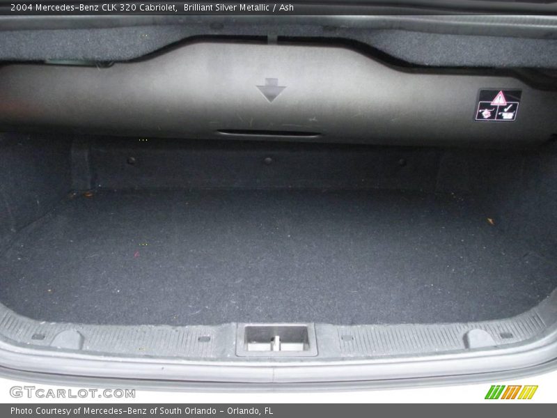 Brilliant Silver Metallic / Ash 2004 Mercedes-Benz CLK 320 Cabriolet