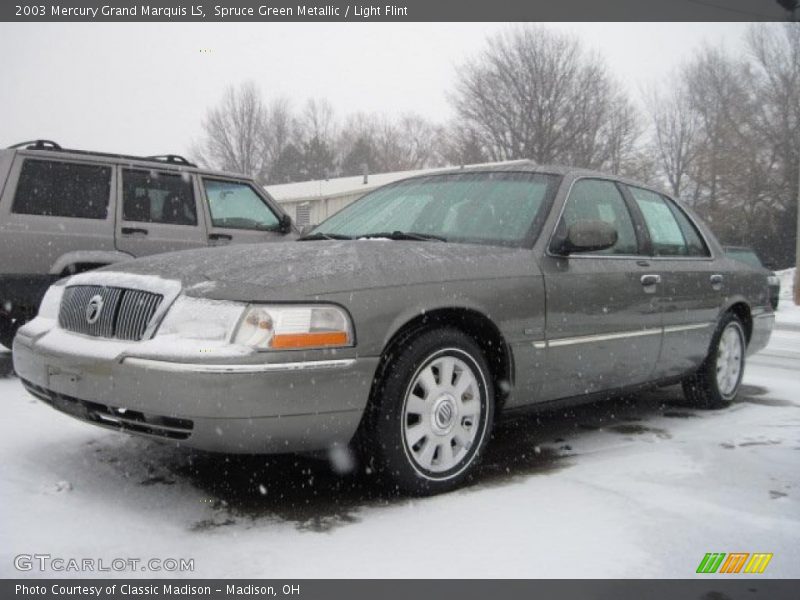 Spruce Green Metallic / Light Flint 2003 Mercury Grand Marquis LS