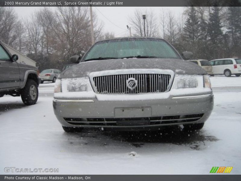 Spruce Green Metallic / Light Flint 2003 Mercury Grand Marquis LS